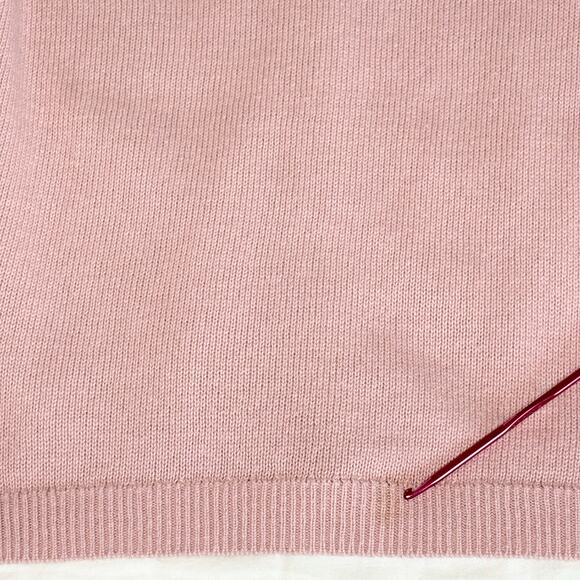 H&M Long Sleeve Pointelle Cardigan Sweater Girl's 6X/7 | Pink | Cotton | EUC - Picture 7 of 10